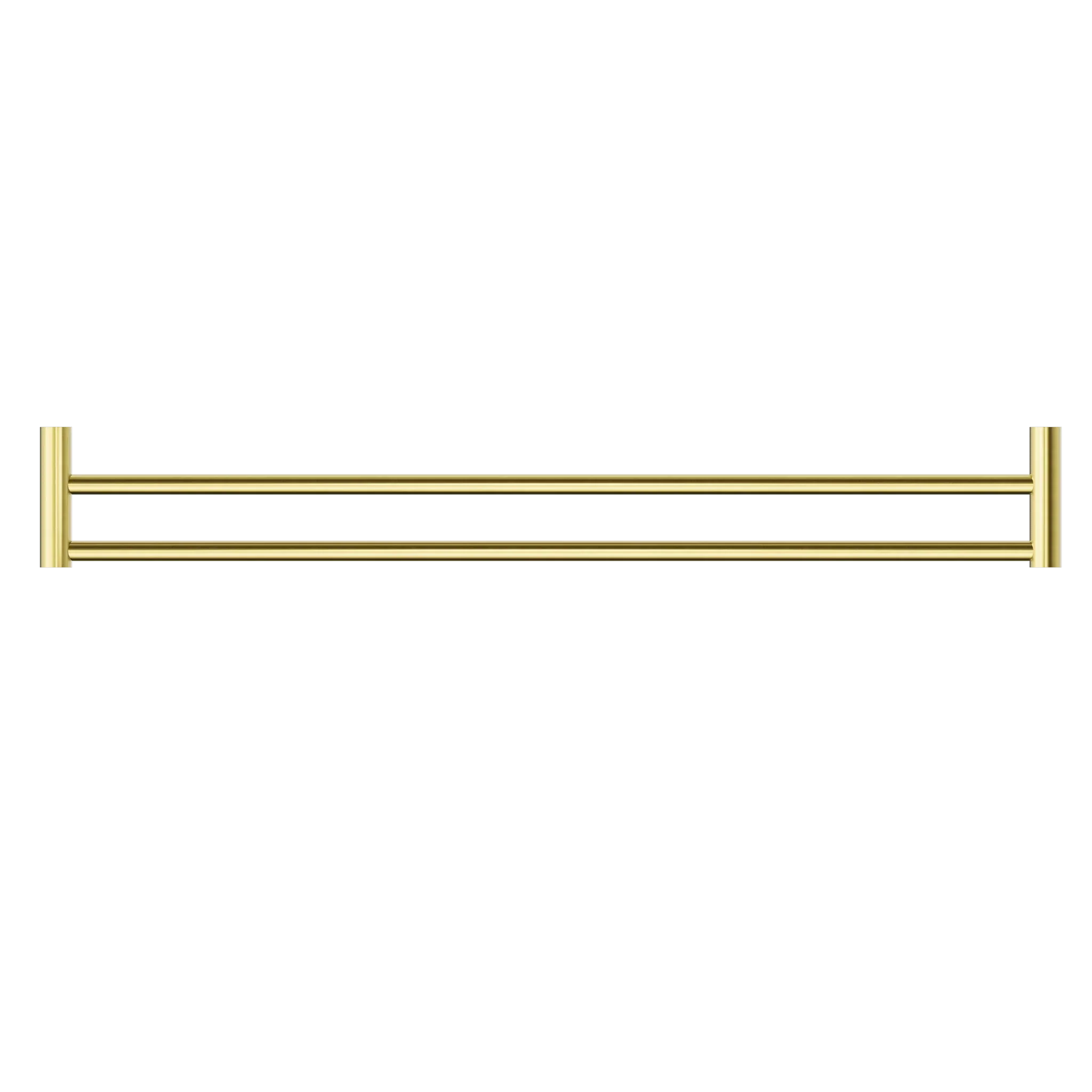 NERO NEW MECCA DOUBLE TOWEL RAIL 800MM BRUSHED GOLD - Ideal Bathroom CentreNR2330dBG