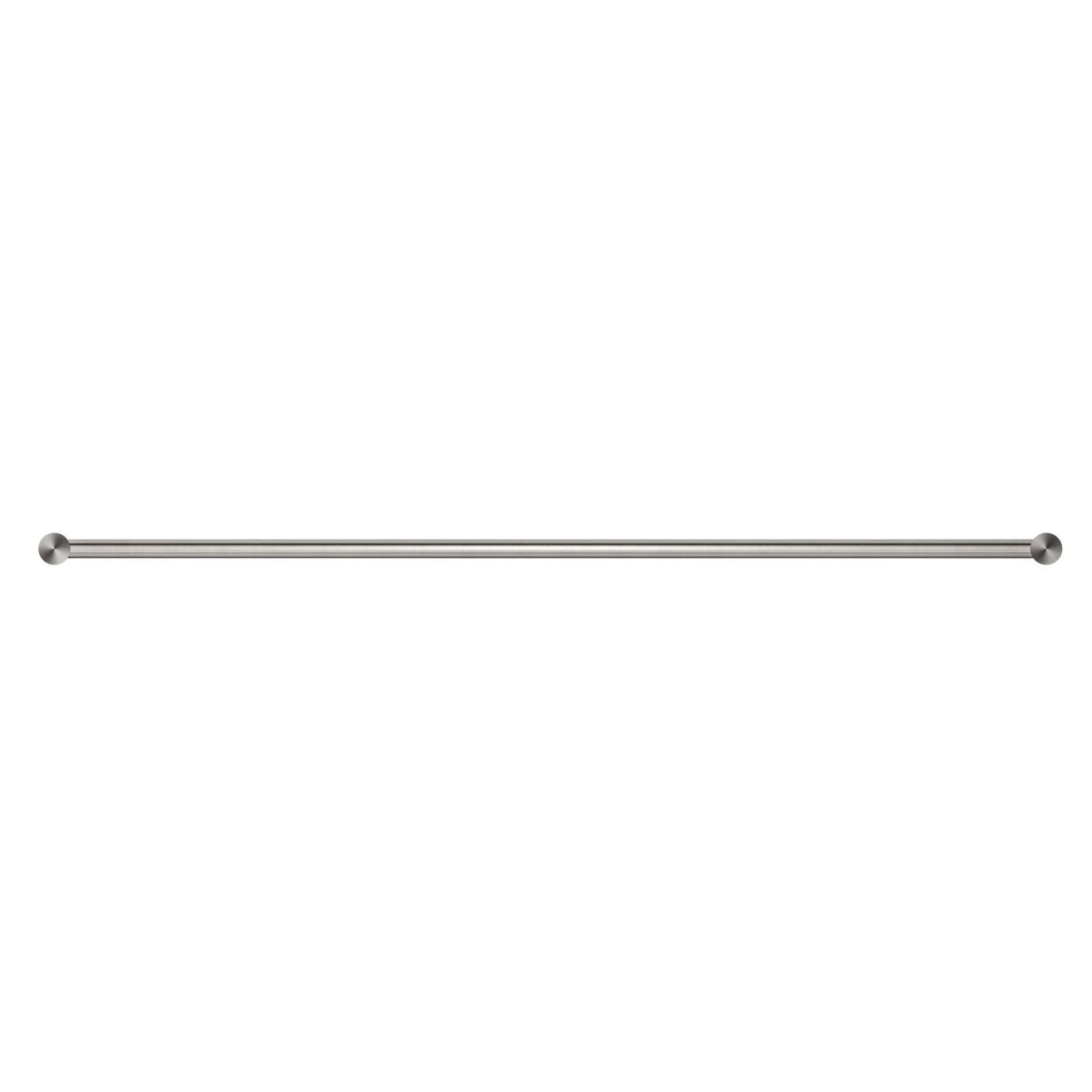 NERO NEW MECCA DOUBLE TOWEL RAIL 800MM BRUSHED NICKEL - Ideal Bathroom CentreNR2330dBN