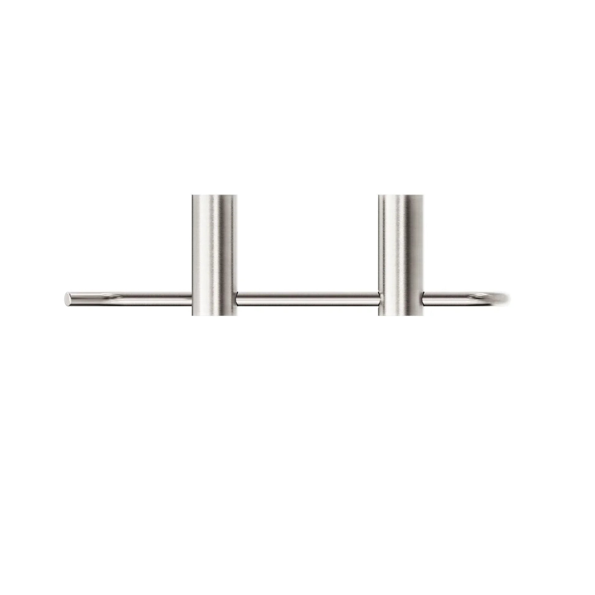 NERO NEW MECCA HAND TOWEL RAIL BRUSHED NICKEL - Ideal Bathroom CentreNR2380BN