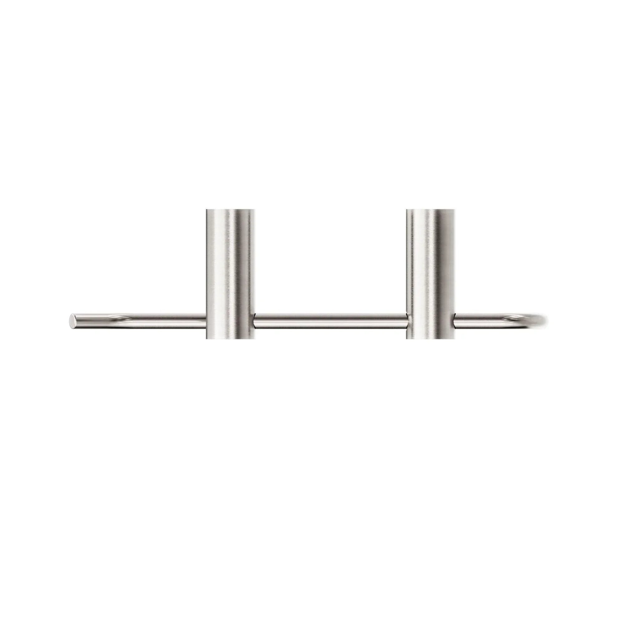 NERO NEW MECCA HAND TOWEL RAIL BRUSHED NICKEL - Ideal Bathroom CentreNR2380BN