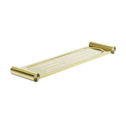 NERO NEW MECCA METAL SHOWER SHELF BRUSHED GOLD - Ideal Bathroom CentreNR2387aBG