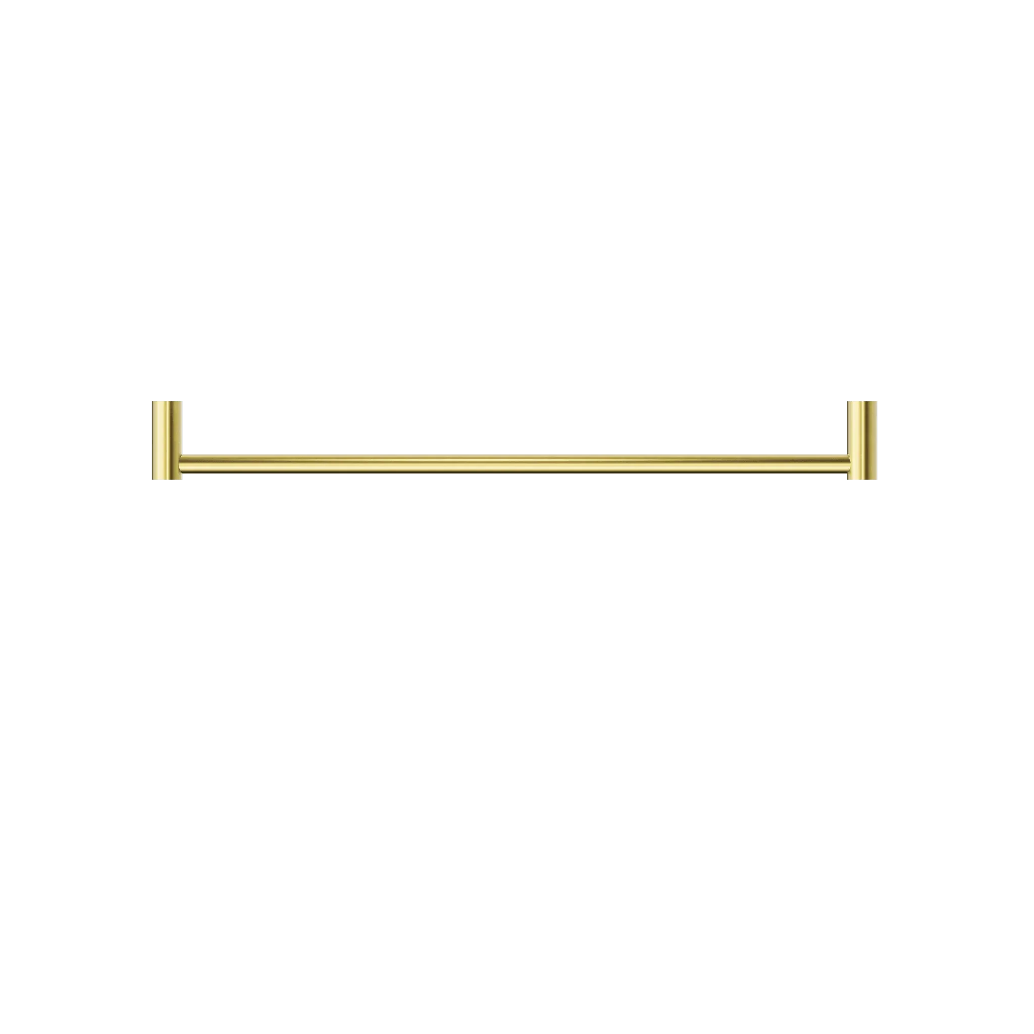 NERO NEW MECCA SINGLE TOWEL RAIL 600MM BRUSHED GOLD - Ideal Bathroom CentreNR2324BG