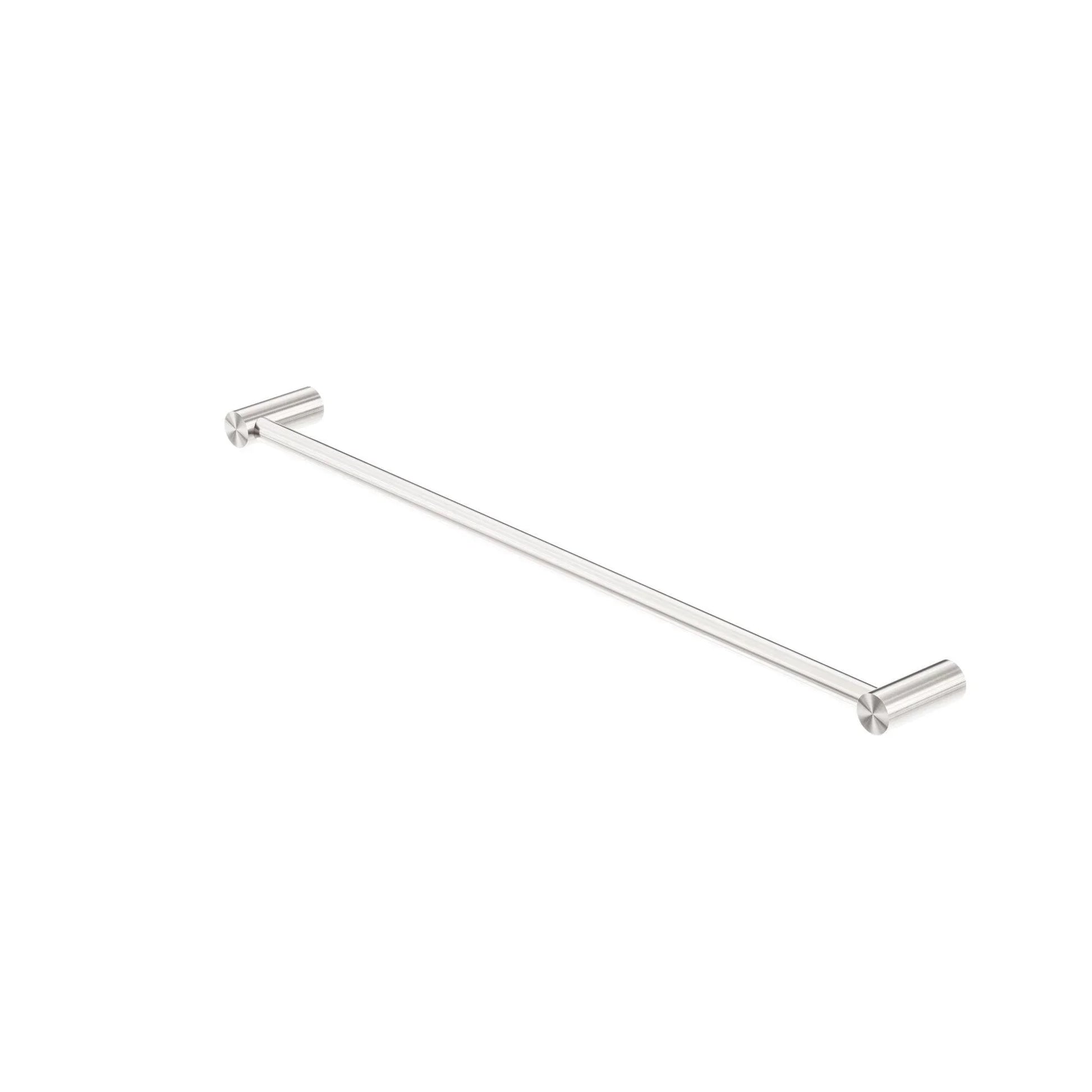 NERO NEW MECCA SINGLE TOWEL RAIL 600MM BRUSHED NICKEL - Ideal Bathroom CentreNR2324BN