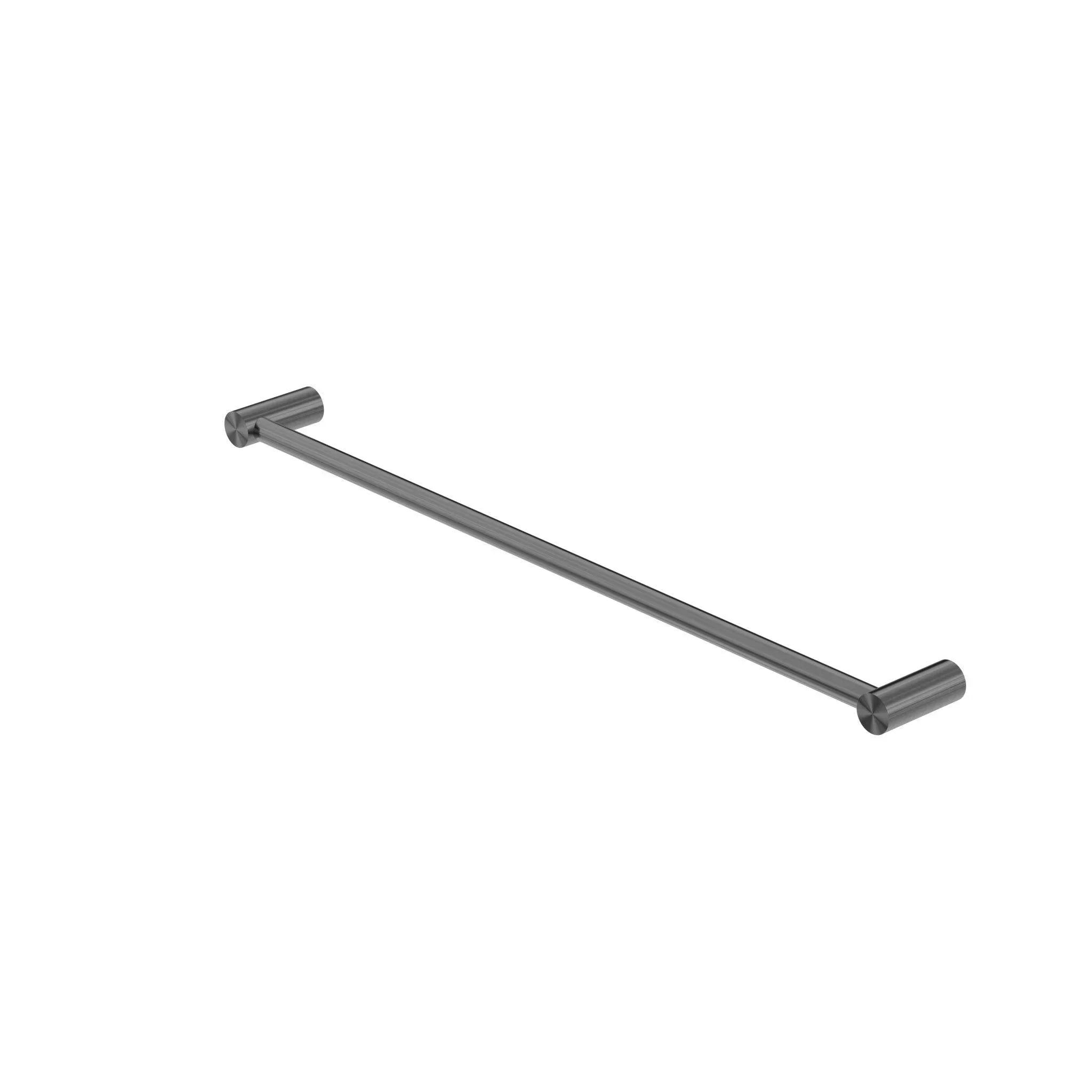 NERO NEW MECCA SINGLE TOWEL RAIL 600MM GUN METAL - Ideal Bathroom CentreNR2324GM