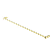 NERO NEW MECCA SINGLE TOWEL RAIL 800MM BRUSHED GOLD - Ideal Bathroom CentreNR2330BG