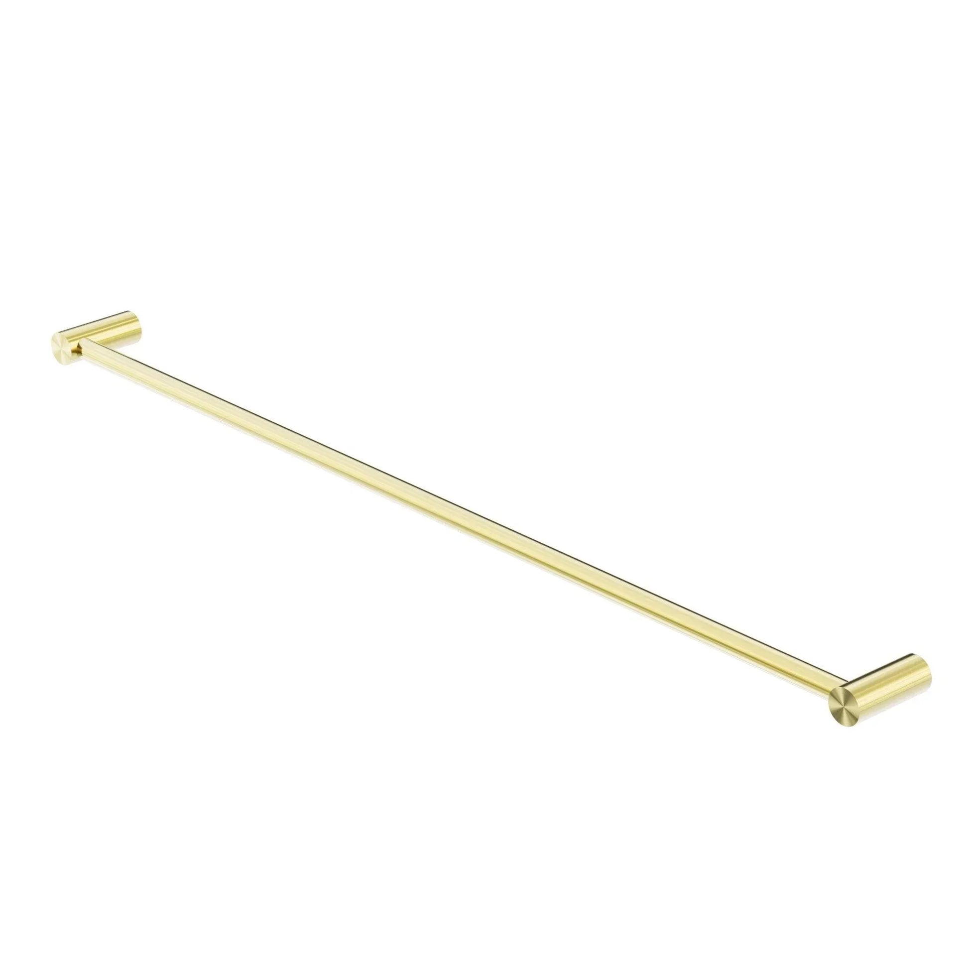 NERO NEW MECCA SINGLE TOWEL RAIL 800MM BRUSHED GOLD - Ideal Bathroom CentreNR2330BG