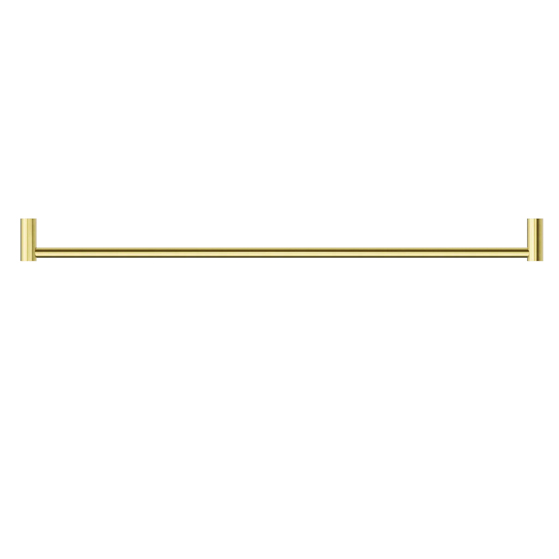 NERO NEW MECCA SINGLE TOWEL RAIL 800MM BRUSHED GOLD - Ideal Bathroom CentreNR2330BG