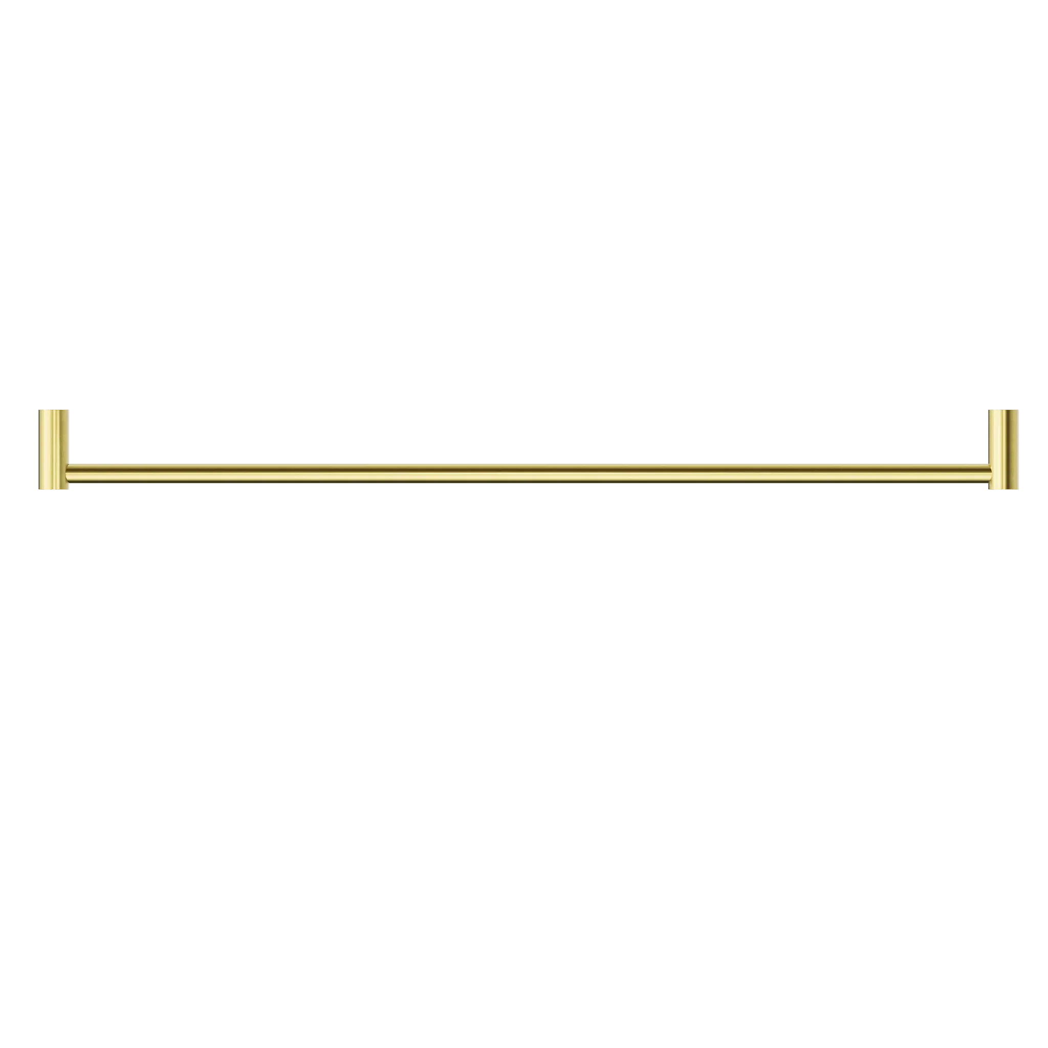 NERO NEW MECCA SINGLE TOWEL RAIL 800MM BRUSHED GOLD - Ideal Bathroom CentreNR2330BG