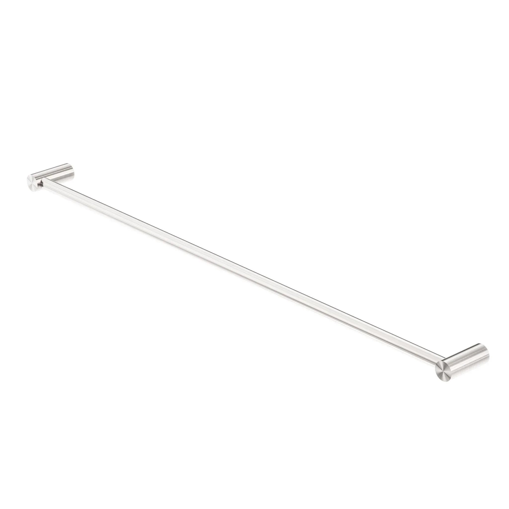NERO NEW MECCA SINGLE TOWEL RAIL 800MM BRUSHED NICKEL - Ideal Bathroom CentreNR2330BN