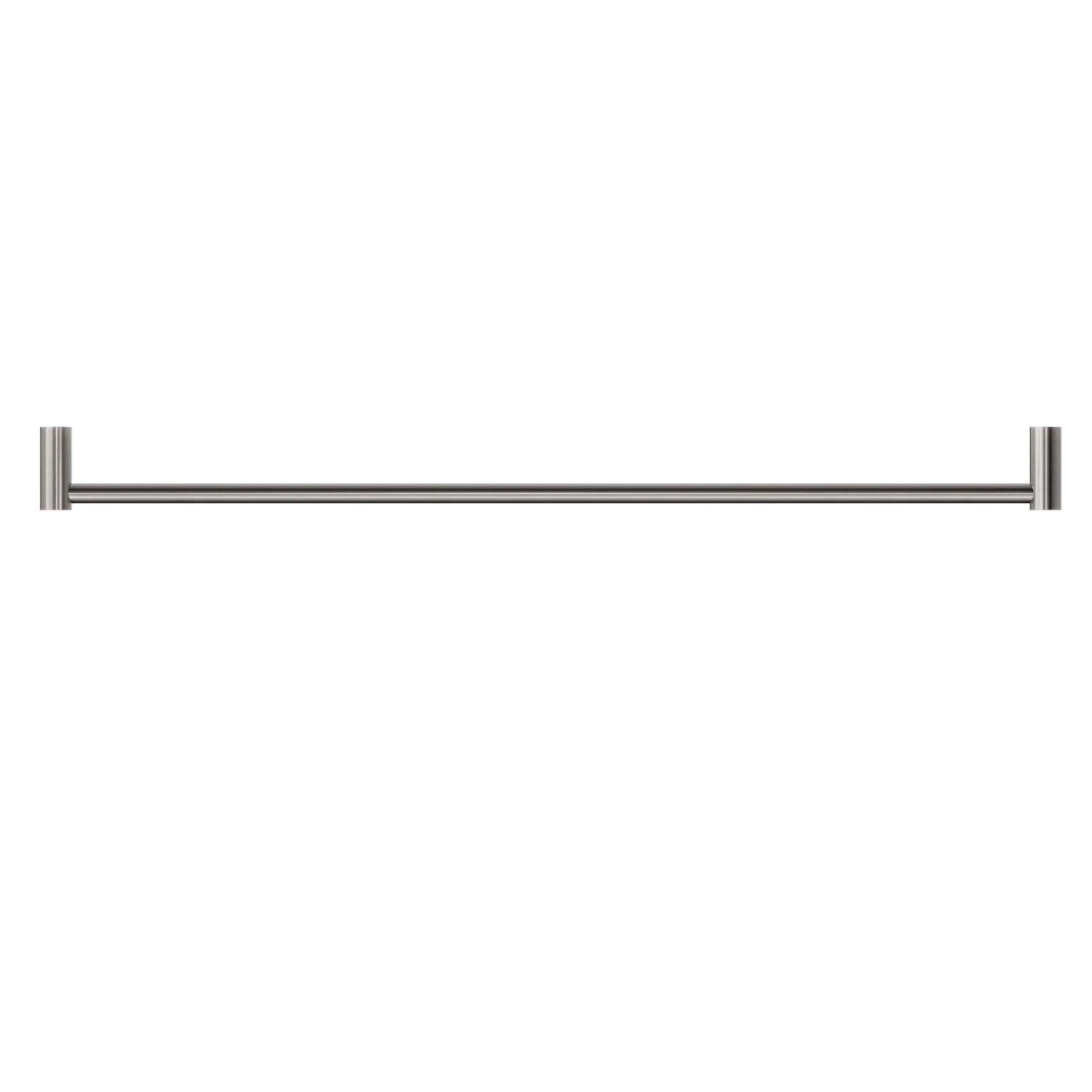 NERO NEW MECCA SINGLE TOWEL RAIL 800MM BRUSHED NICKEL - Ideal Bathroom CentreNR2330BN