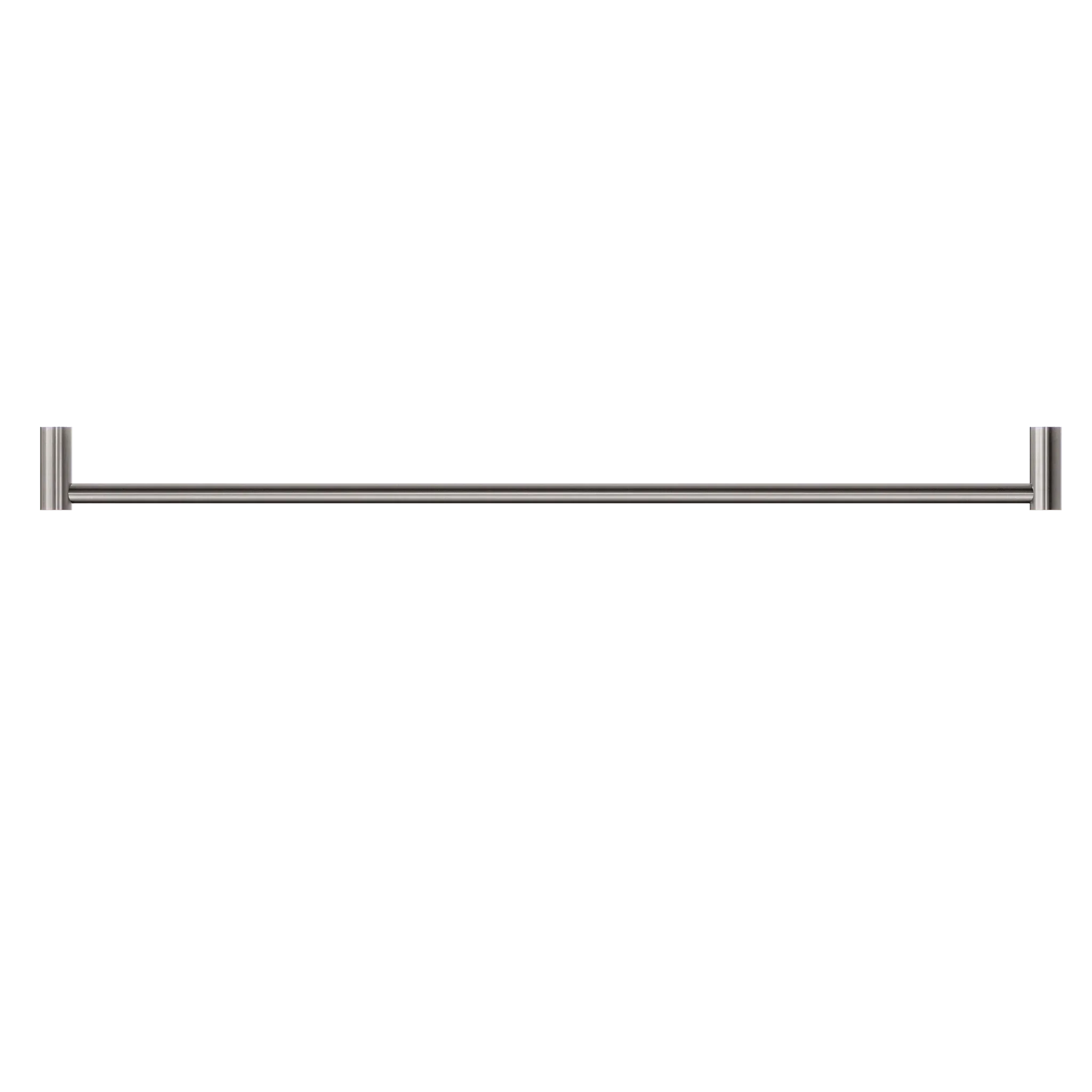 NERO NEW MECCA SINGLE TOWEL RAIL 800MM BRUSHED NICKEL - Ideal Bathroom CentreNR2330BN
