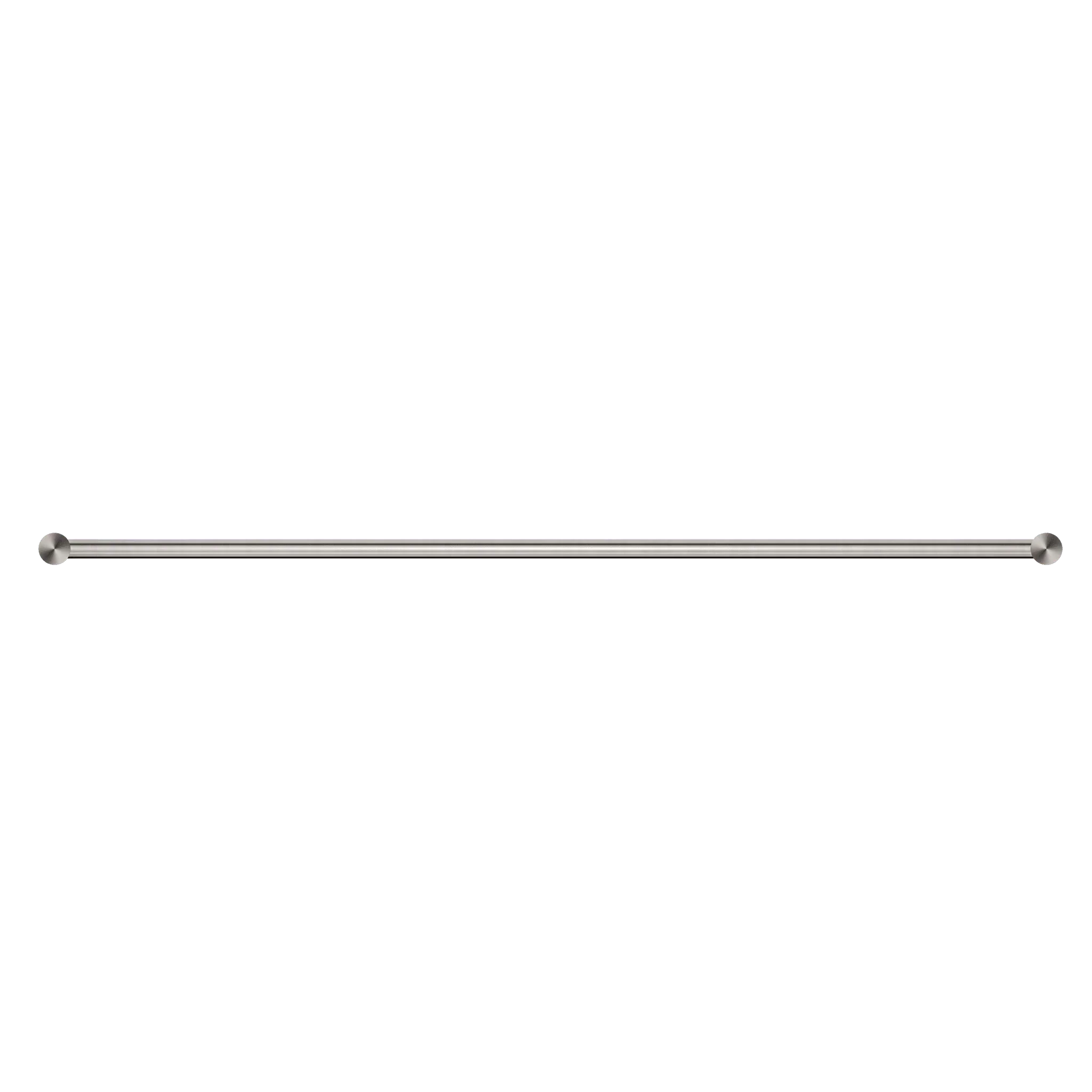 NERO NEW MECCA SINGLE TOWEL RAIL 800MM BRUSHED NICKEL - Ideal Bathroom CentreNR2330BN