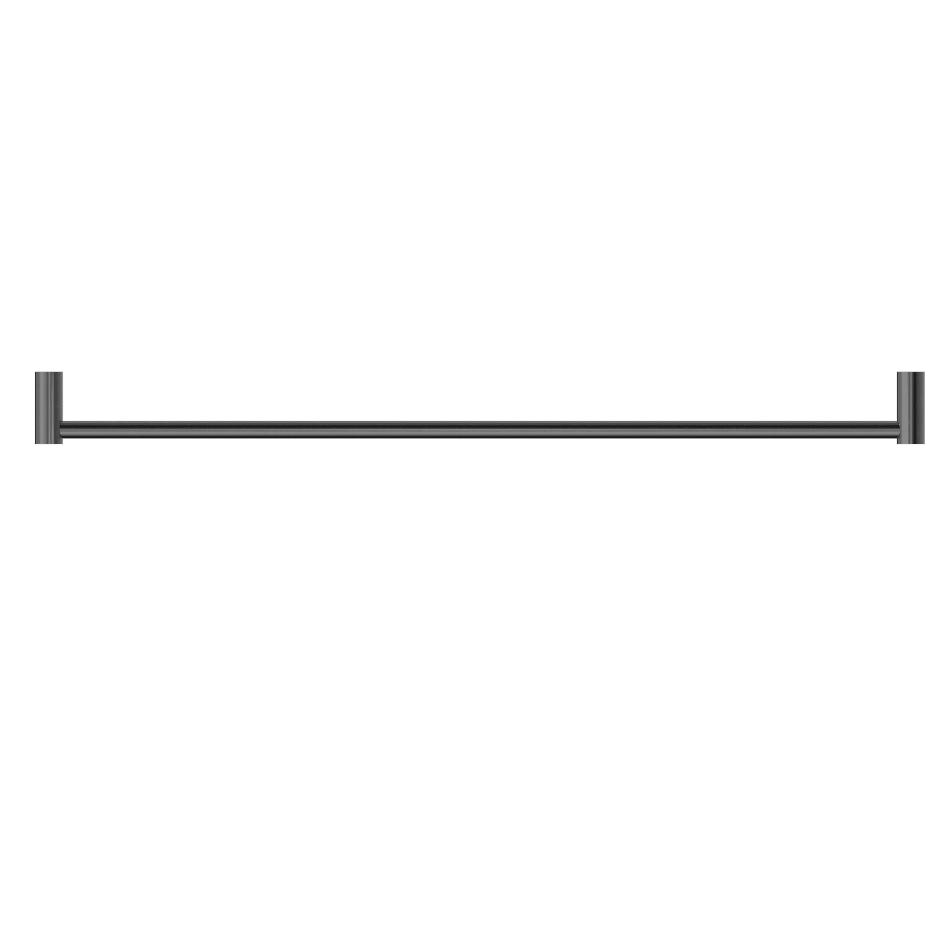 NERO NEW MECCA SINGLE TOWEL RAIL 800MM GUN METAL - Ideal Bathroom CentreNR2330GM