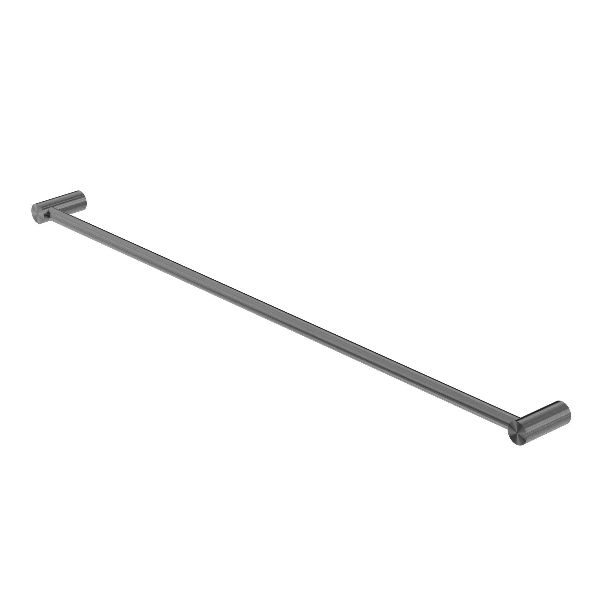 NERO NEW MECCA SINGLE TOWEL RAIL 800MM GUN METAL - Ideal Bathroom CentreNR2330GM