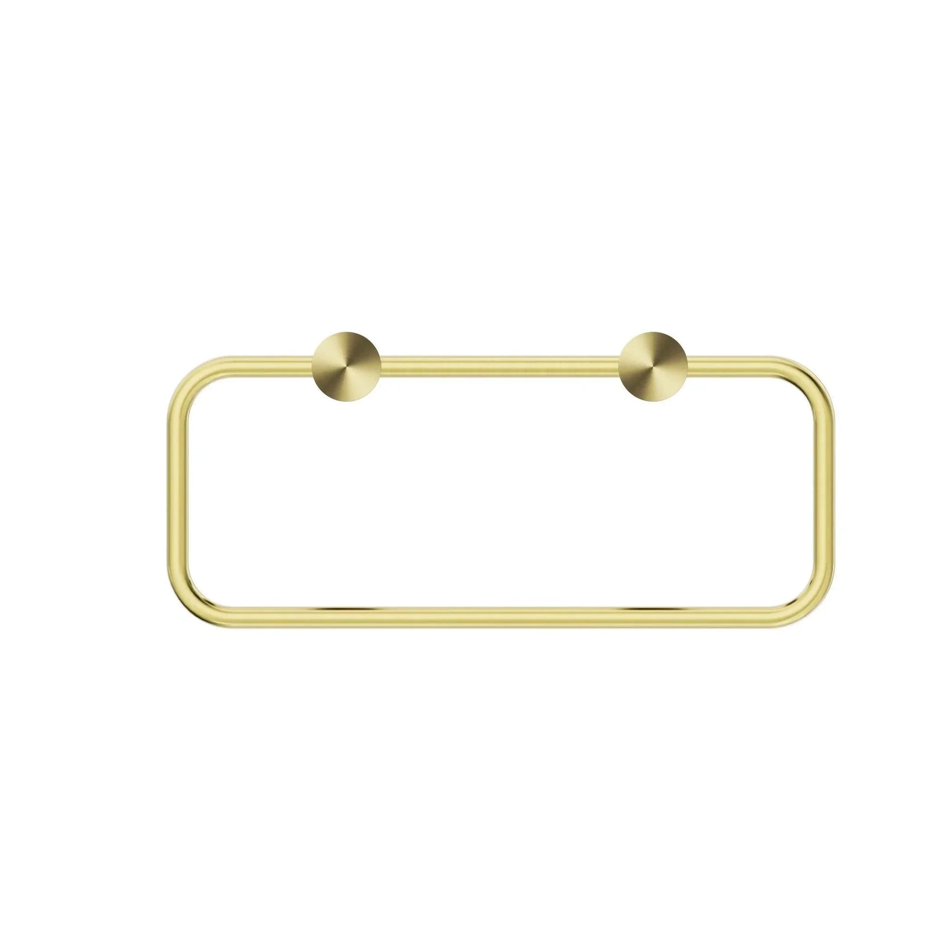 NERO NEW MECCA TOWEL RING BRUSHED GOLD - Ideal Bathroom CentreNR2380aBG