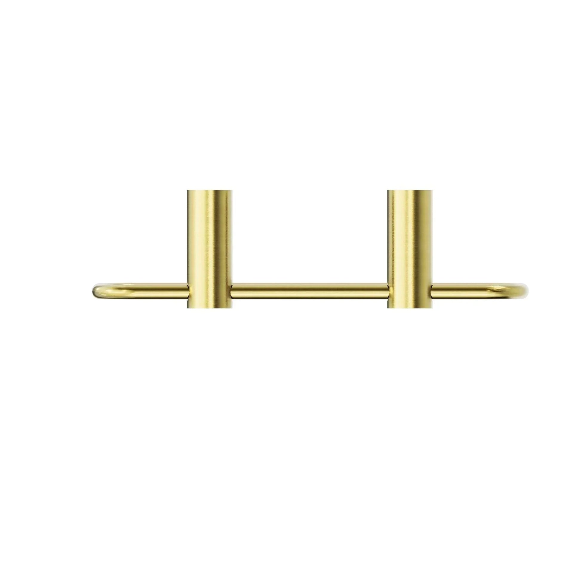 NERO NEW MECCA TOWEL RING BRUSHED GOLD - Ideal Bathroom CentreNR2380aBG