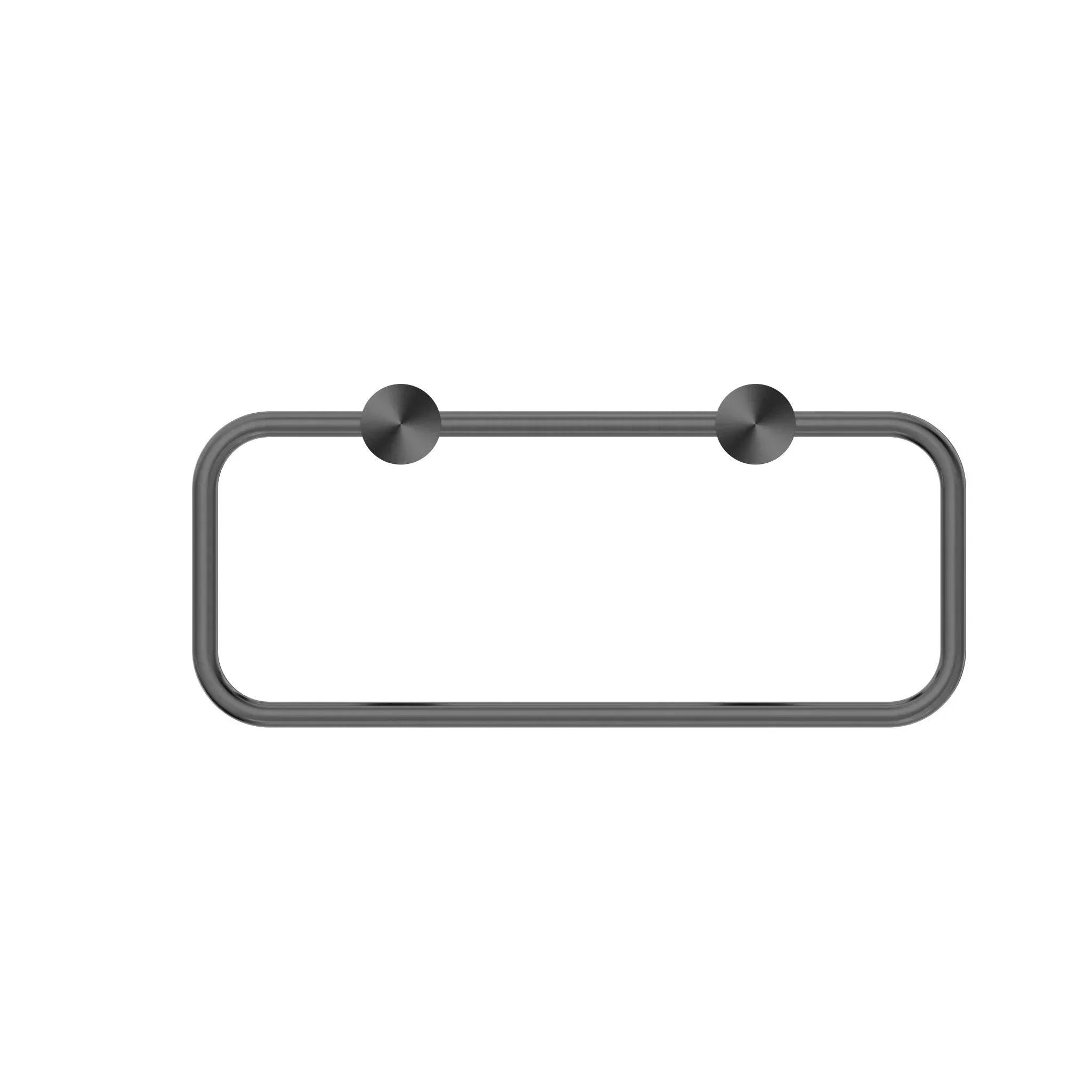 NERO NEW MECCA TOWEL RING GUN METAL - Ideal Bathroom CentreNR2380aGM