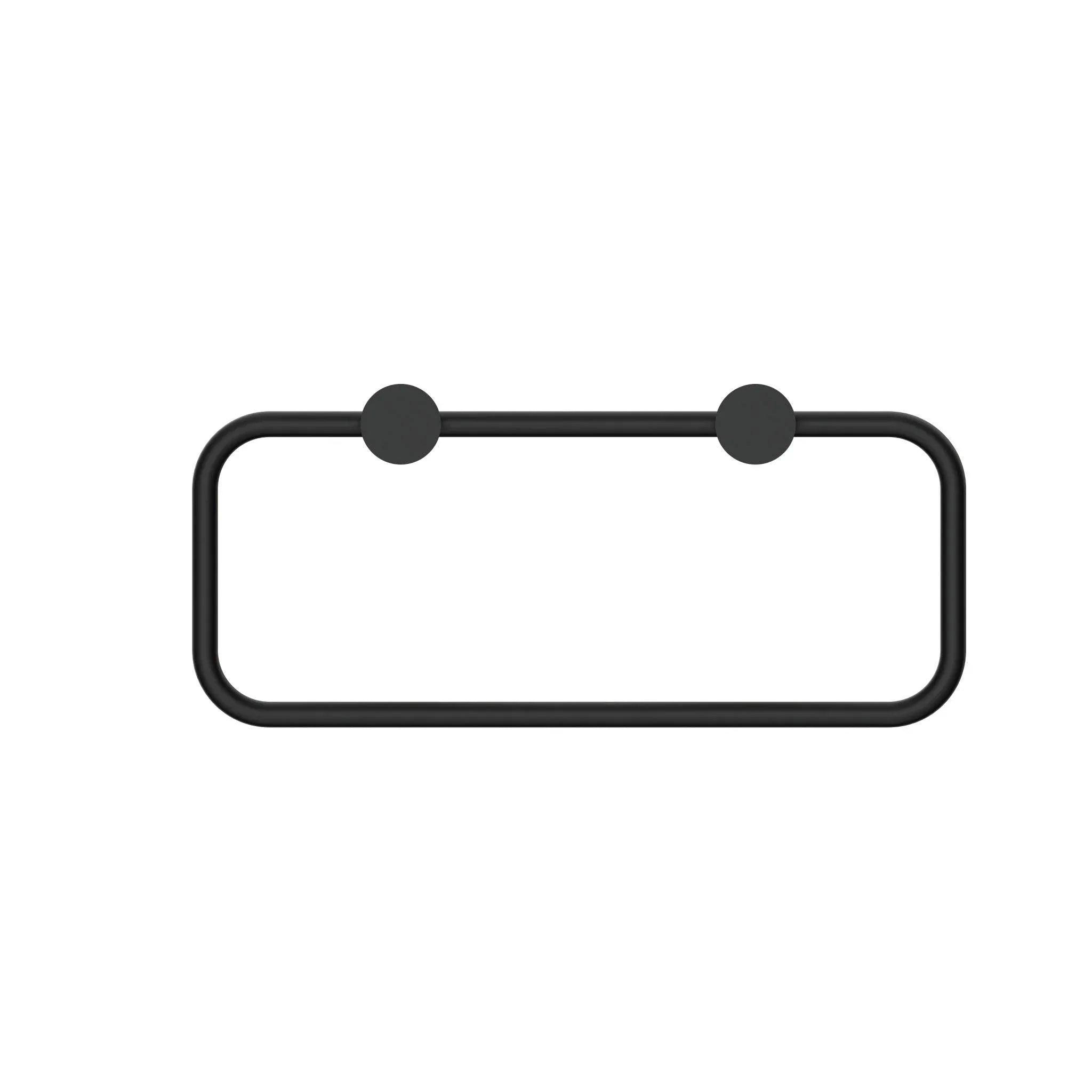 NERO NEW MECCA TOWEL RING MATTE BLACK - Ideal Bathroom CentreNR2380aMB