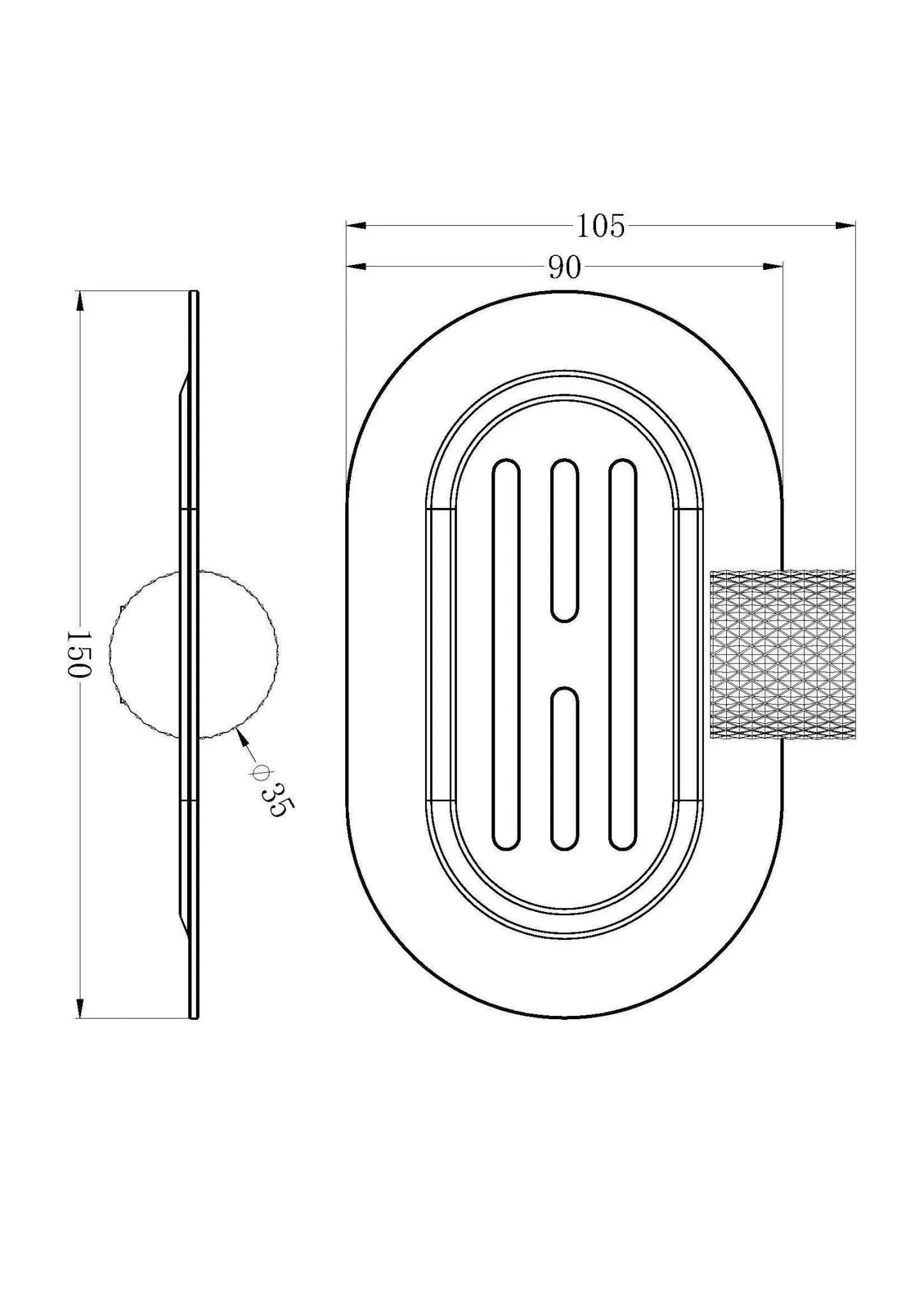 Nero Opal Metal Soap Dish - Ideal Bathroom CentreNR2581BZBrushed Bronze