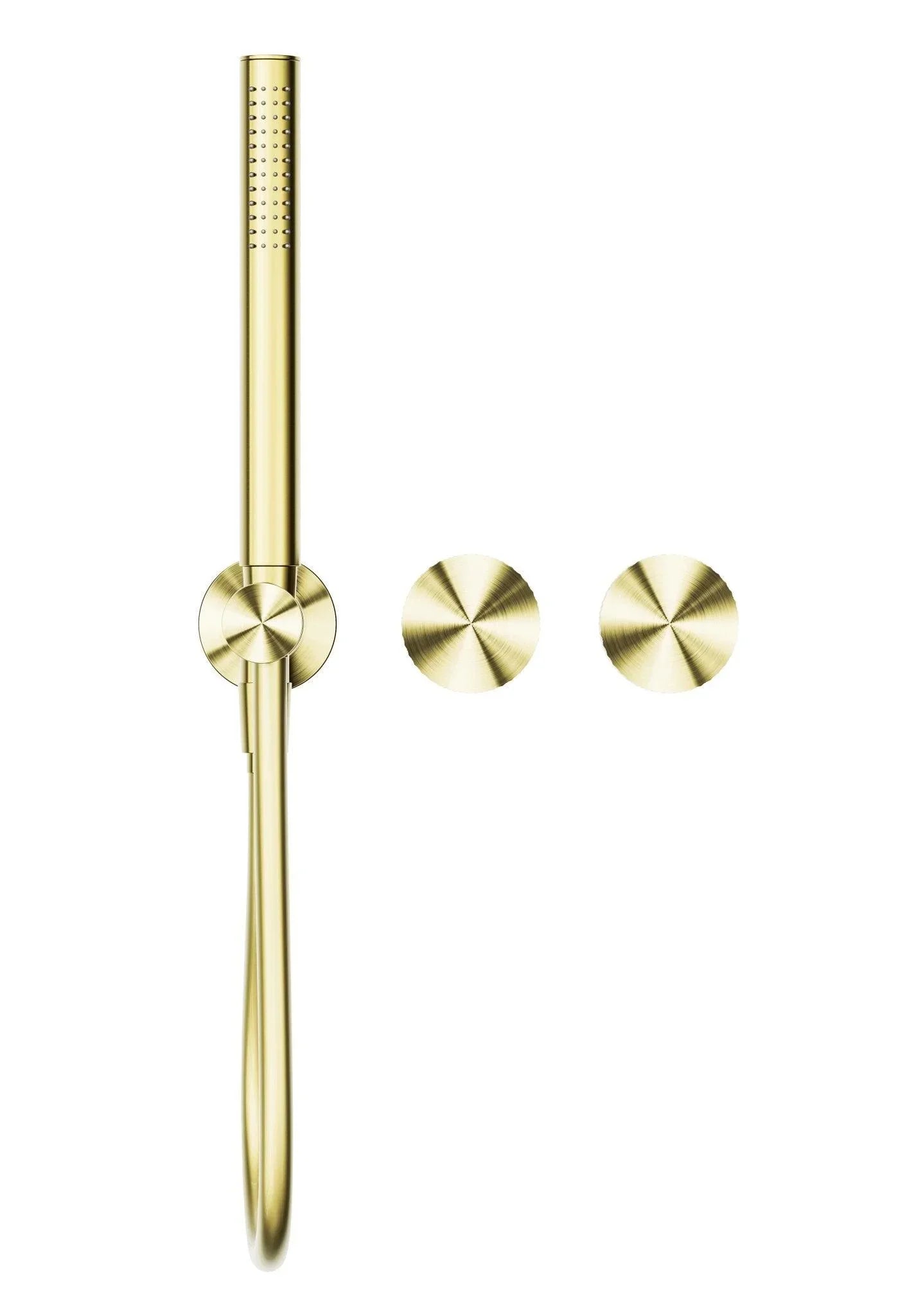 NERO OPAL PROGRESSIVE SHOWER SYSTEM SEPARATE PLATE BRUSHED GOLD - Ideal Bathroom CentreNR252003dBG