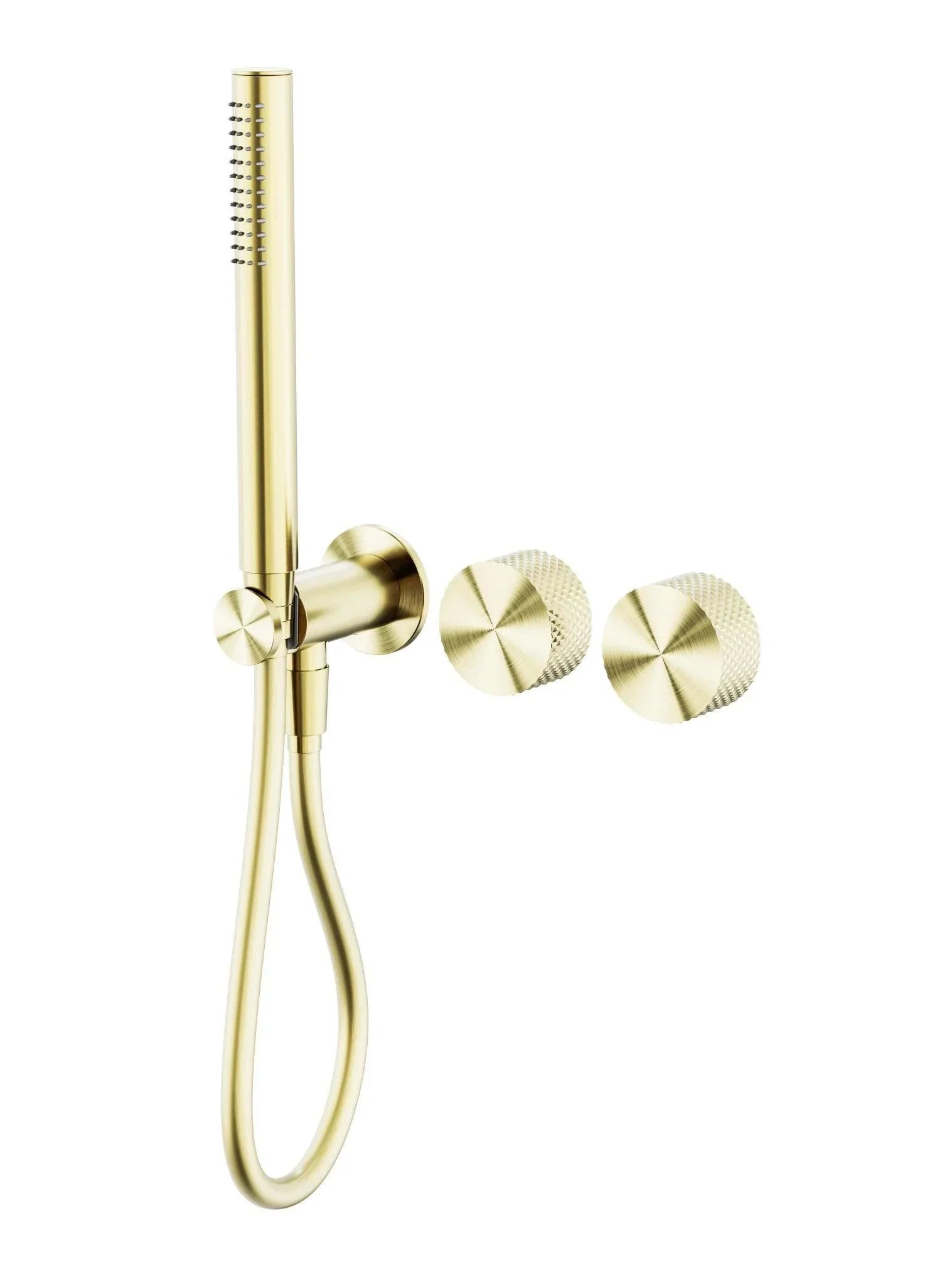 NERO OPAL PROGRESSIVE SHOWER SYSTEM SEPARATE PLATE BRUSHED GOLD - Ideal Bathroom CentreNR252003dBG
