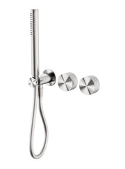 NERO OPAL PROGRESSIVE SHOWER SYSTEM SEPARATE PLATE BRUSHED NICKEL - Ideal Bathroom CentreNR252003dBN