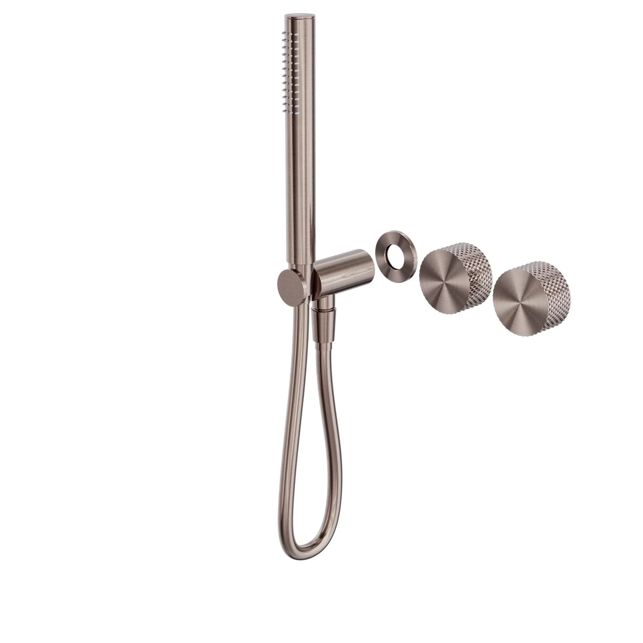 NERO OPAL PROGRESSIVE SHOWER SYSTEM SEPARATE PLATE TRIM KITS ONLY BRUSHED BRONZE - Ideal Bathroom CentreNR252003dtBZ