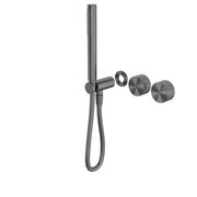 NERO OPAL PROGRESSIVE SHOWER SYSTEM SEPARATE PLATE TRIM KITS ONLY GRAPHITE - Ideal Bathroom CentreNR252003dtGR