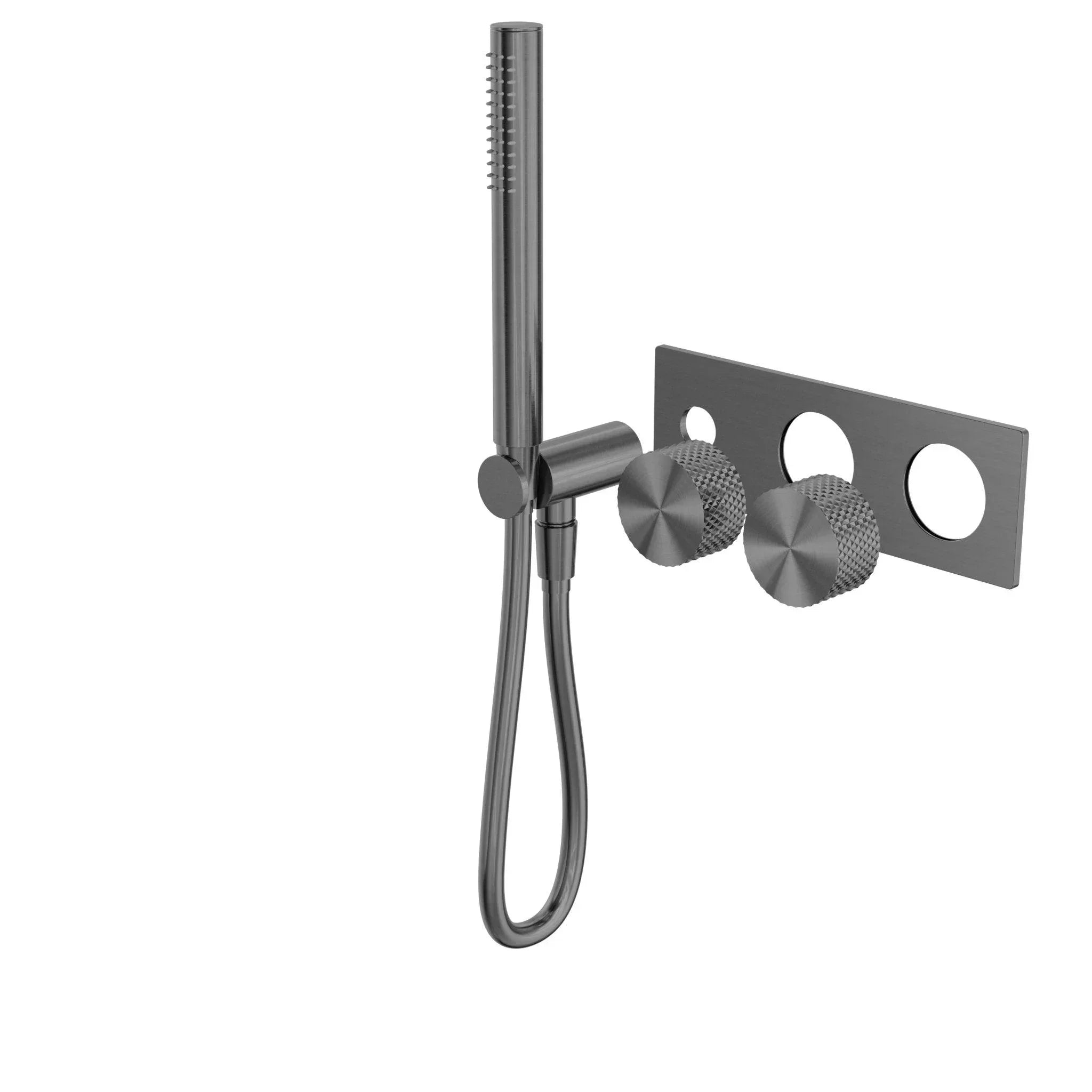 NERO OPAL PROGRESSIVE SHOWER SYSTEM TRIM KITS ONLY GRAPHITE - Ideal Bathroom CentreNR252003ctGR