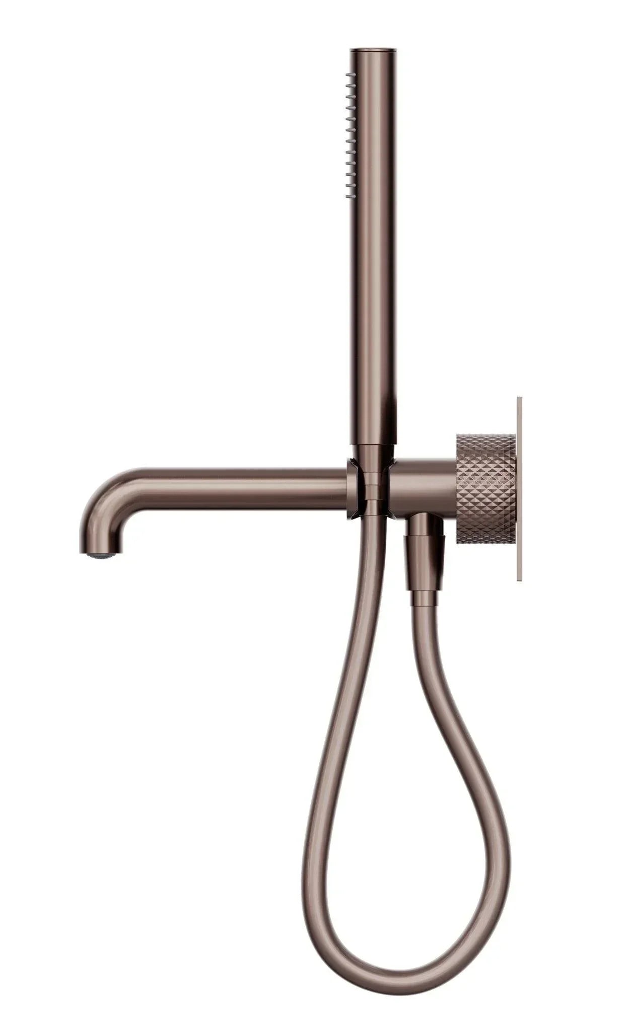 NERO OPAL PROGRESSIVE SHOWER SYSTEM WITH SPOUT 230MM BRUSHED BRONZE - Ideal Bathroom CentreNR252003a230BZ