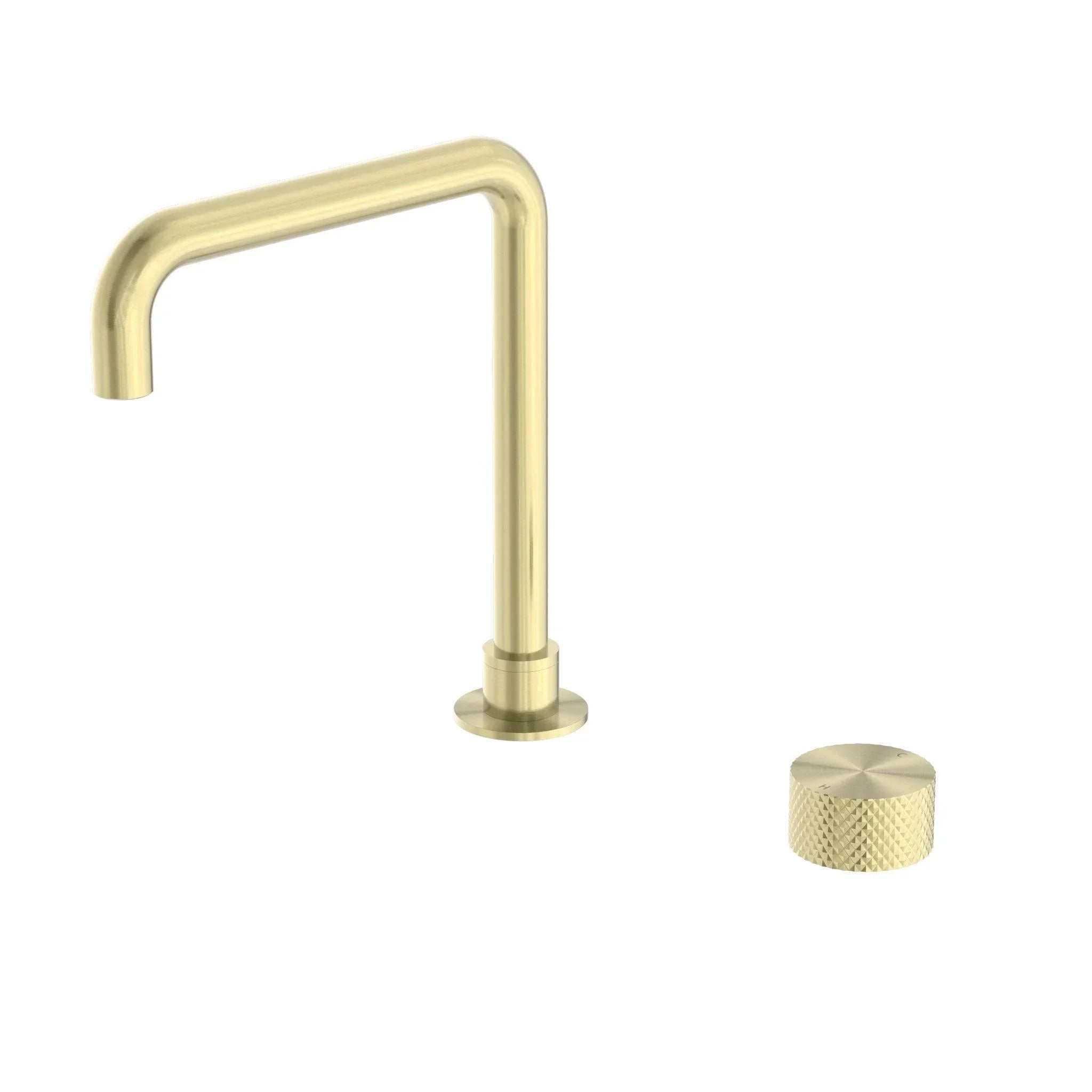 NERO OPAL PROGRESSIVE TALL BASIN SET BRUSHED GOLD - Ideal Bathroom CentreNR252001aBG