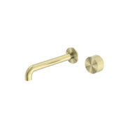 NERO OPAL PROGRESSIVE WALL BASIN/BATH SET 160MM BRUSHED GOLD - Ideal Bathroom CentreNR252007a160BG