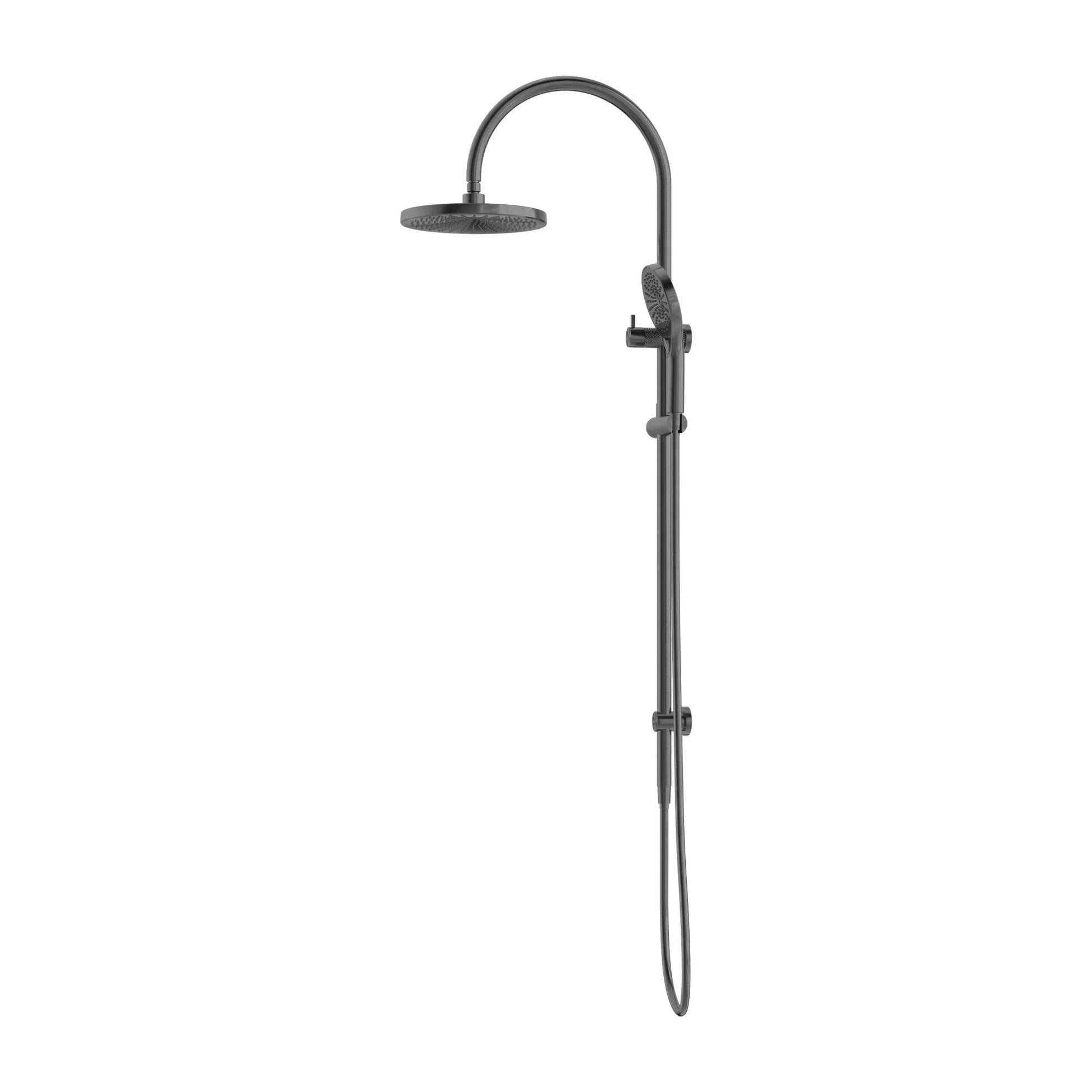 Nero Opal Twin Shower - Ideal Bathroom CentreNR251905eGRGraphite