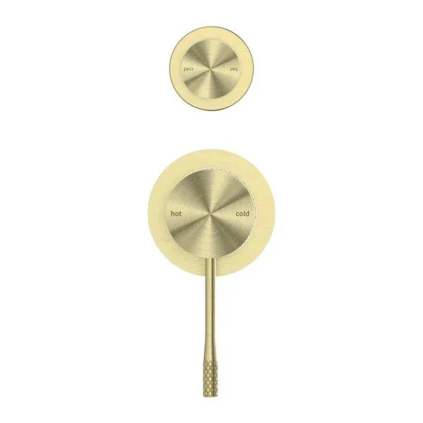 Nero Opal Wall Shower Mixer With Diverter Separate Plate - Ideal Bathroom CentreNR251909eBGBrushed Gold