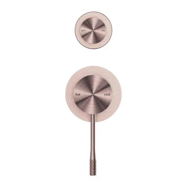 Nero Opal Wall Shower Mixer With Diverter Separate Plate - Ideal Bathroom CentreNR251909eBZBrushed Bronze