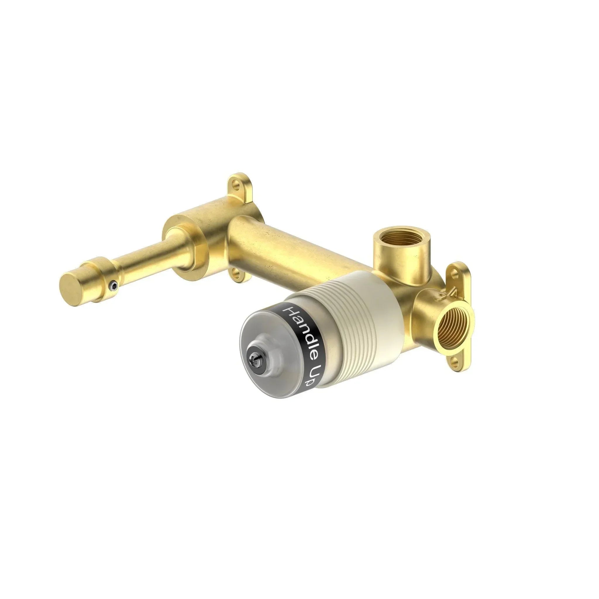 NERO PREMIUM 35MM UNIVERSAL WALL BASIN/BATH MIXER HANDLE UP BODY ONLY - Ideal Bathroom CentreNRUB001AP