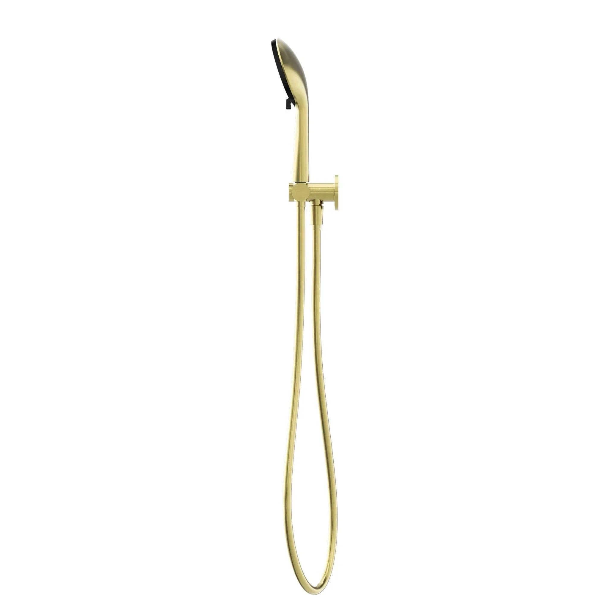 NERO PROJECT ROUND SHOWER ON BRACKET 4 STAR RATING BRUSHED GOLD - Ideal Bathroom CentreNR320BG
