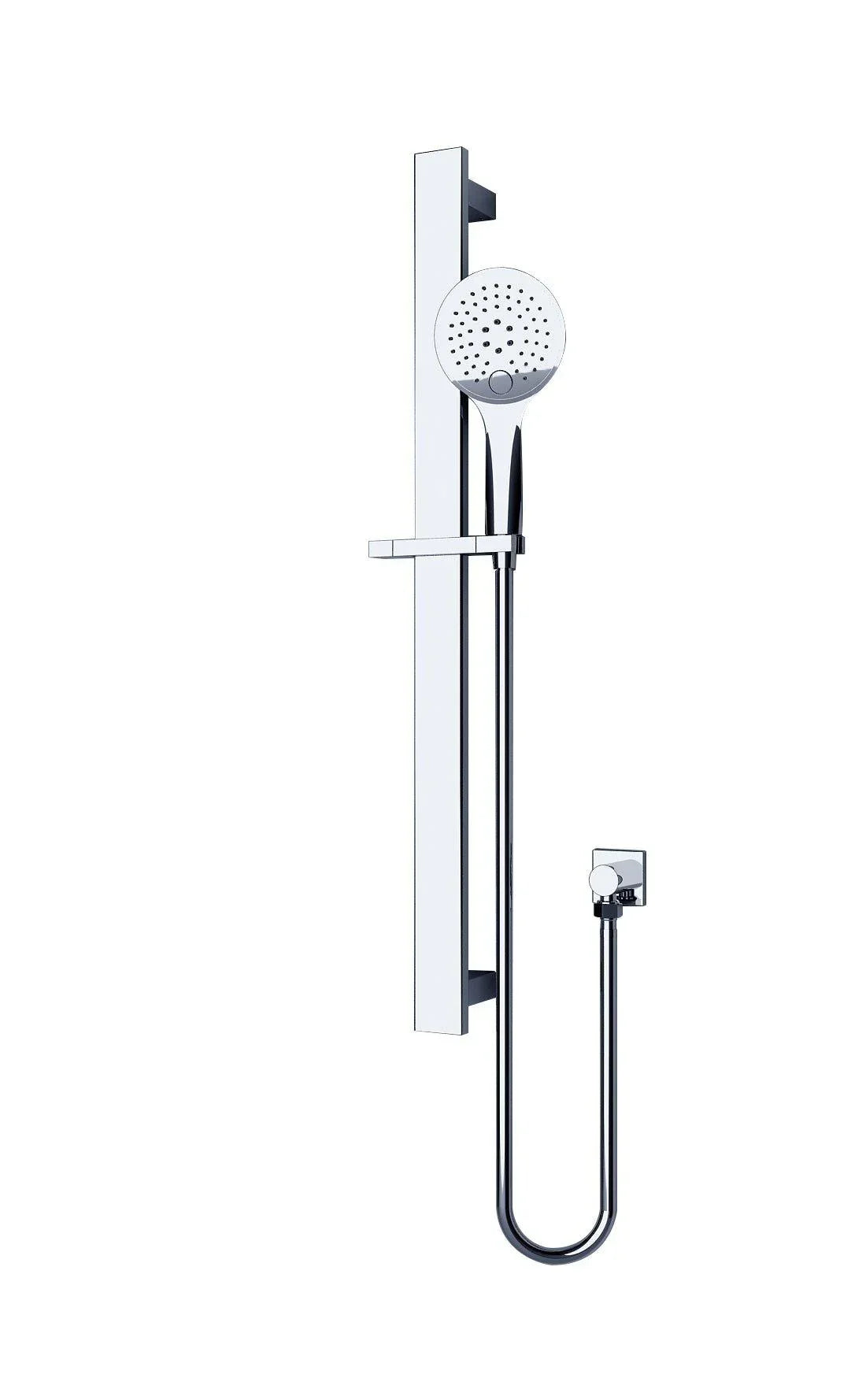 NERO RAIN 3 FUNCTION SHOWER RAIL CHROME - Ideal Bathroom CentreNR303CH