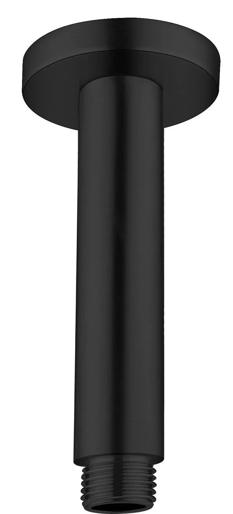 NERO ROUND CEILING ARM 100MM LENGTH MATTE BLACK - Ideal Bathroom CentreNR503100MB