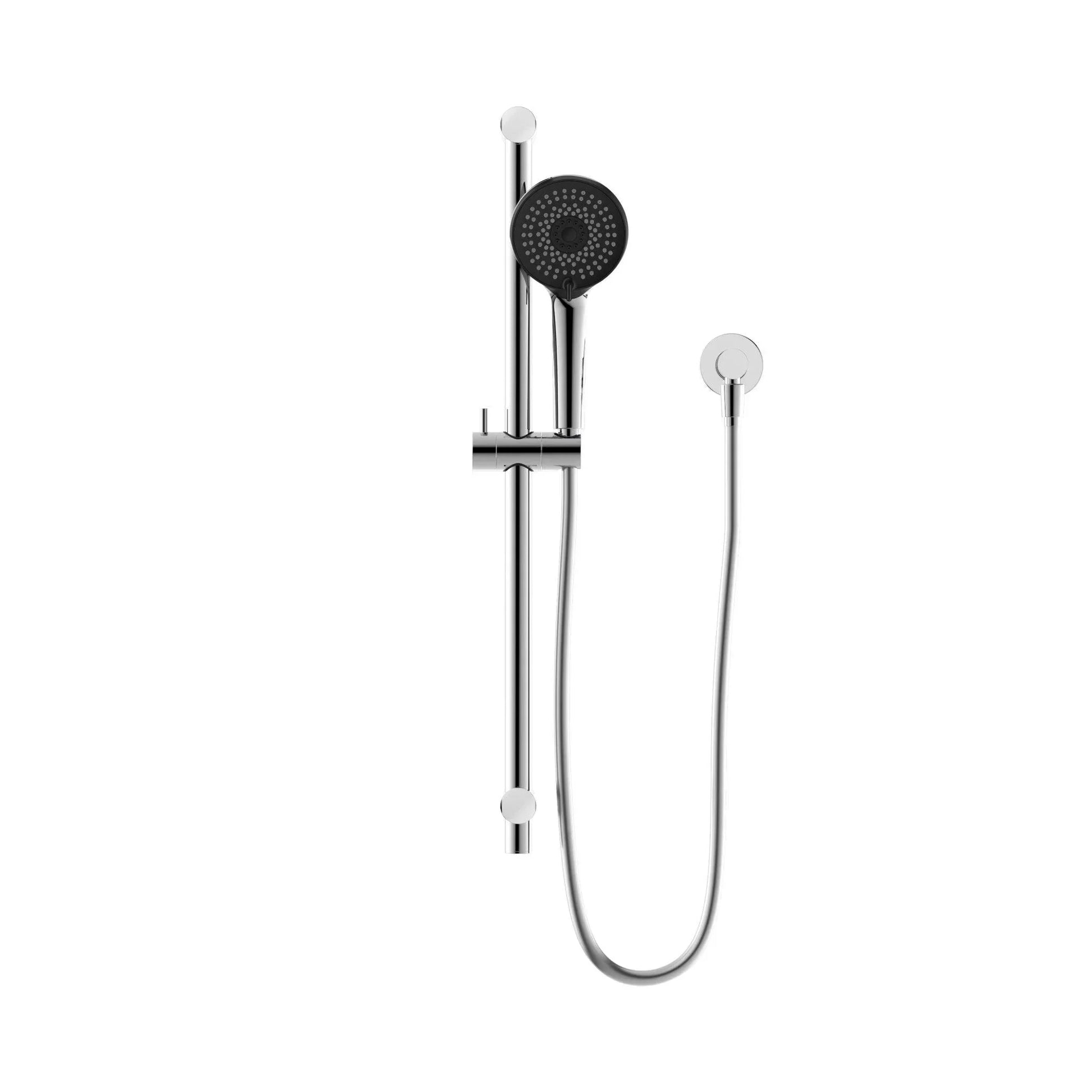 NERO ROUND METAL PROJECT RAIL SHOWER CHROME - Ideal Bathroom CentreNR318CH