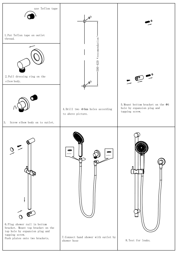 NERO ROUND METAL PROJECT RAIL SHOWER GUN METAL - Ideal Bathroom CentreNR318GM