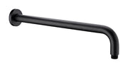NERO ROUND SHOWER ARM 330MM LENGTH MATTE BLACK - Ideal Bathroom CentreNR502MB