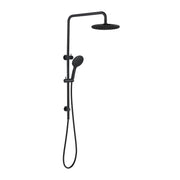 NERO ROUND TWIN SHOWER MATTE BLACK - Ideal Bathroom CentreNR250805aMB