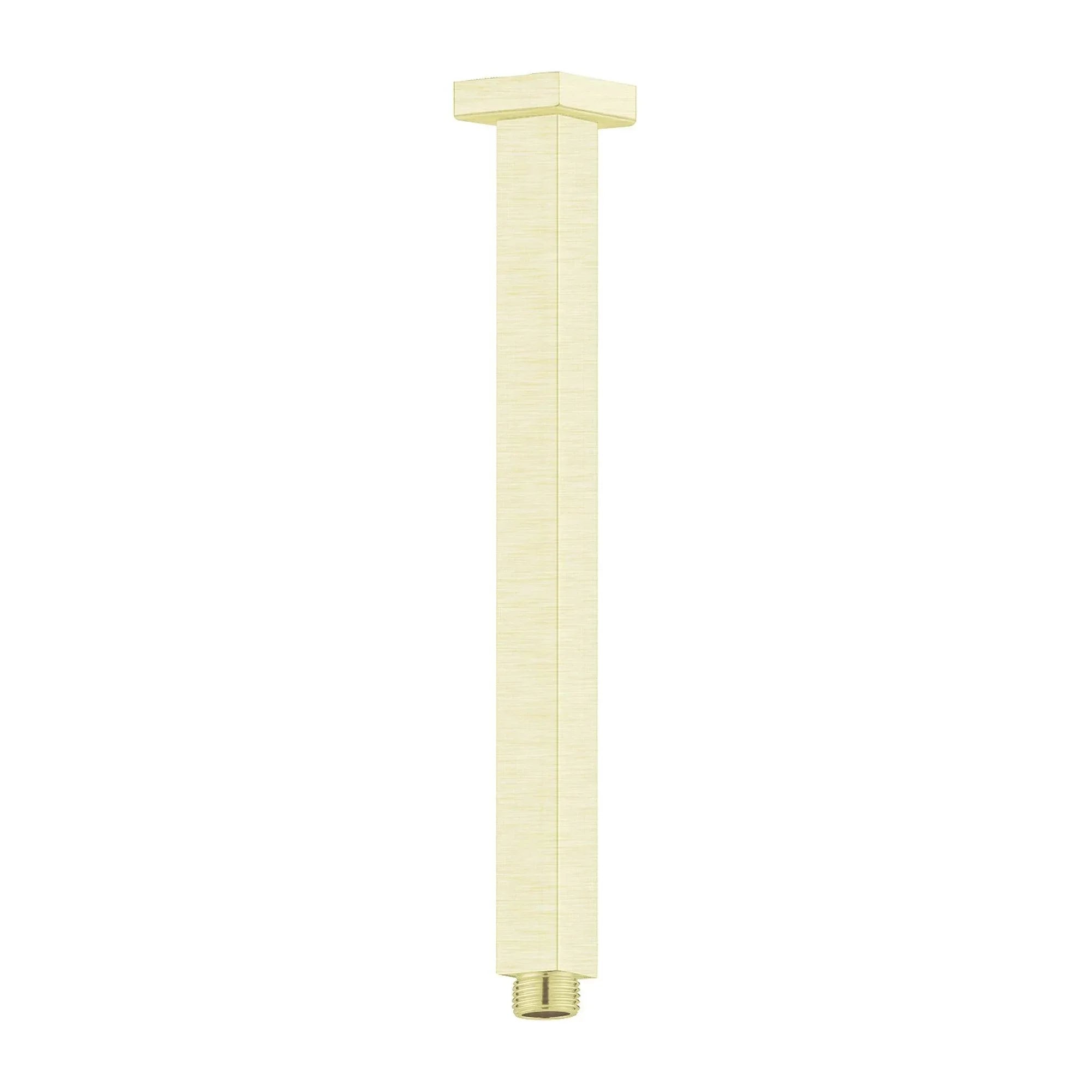 NERO SQUARE CEILING ARM 300MM LENGTH BRUSHED GOLD - Ideal Bathroom CentreNR504300BG
