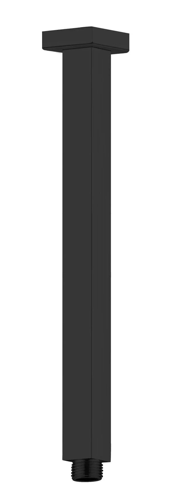 NERO SQUARE CEILING ARM 450MM LENGTH MATTE BLACK - Ideal Bathroom CentreNR504450MB