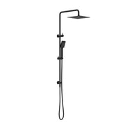NERO SQUARE PROJECT TWIN SHOWER MATTE BLACK - Ideal Bathroom CentreNR232105EMB