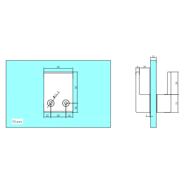 NERO SQUARE SHOWER KNOB HANDLE GUN METAL - Ideal Bathroom CentreNRSH302GM