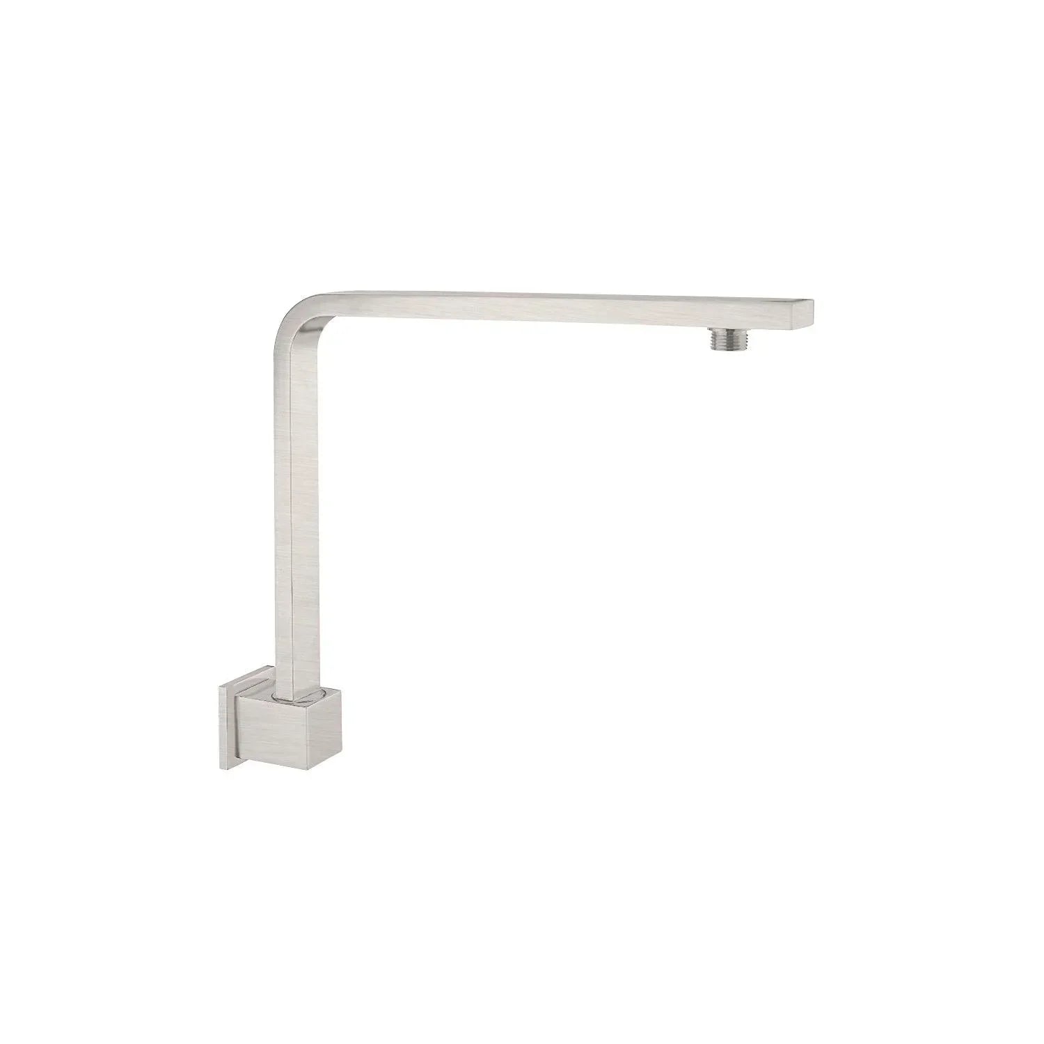 NERO SQUARE SWIVEL SHOWER ARM BRUSHED NICKEL - Ideal Bathroom CentreNR505BN