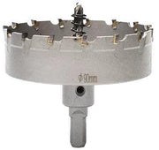 NERO TILE INSERT V CHANNEL FLOOR GRATE 89MM OUTLET WITH HOLE SAW BRUSHED NICKEL - Ideal Bathroom CentreNRFG001HSBN