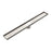 NERO TILE INSERT V CHANNEL FLOOR GRATE 89MM OUTLET WITHOUT OUTLET AND HOLE SAW BRUSHED NICKEL - Ideal Bathroom CentreNRFG001BN